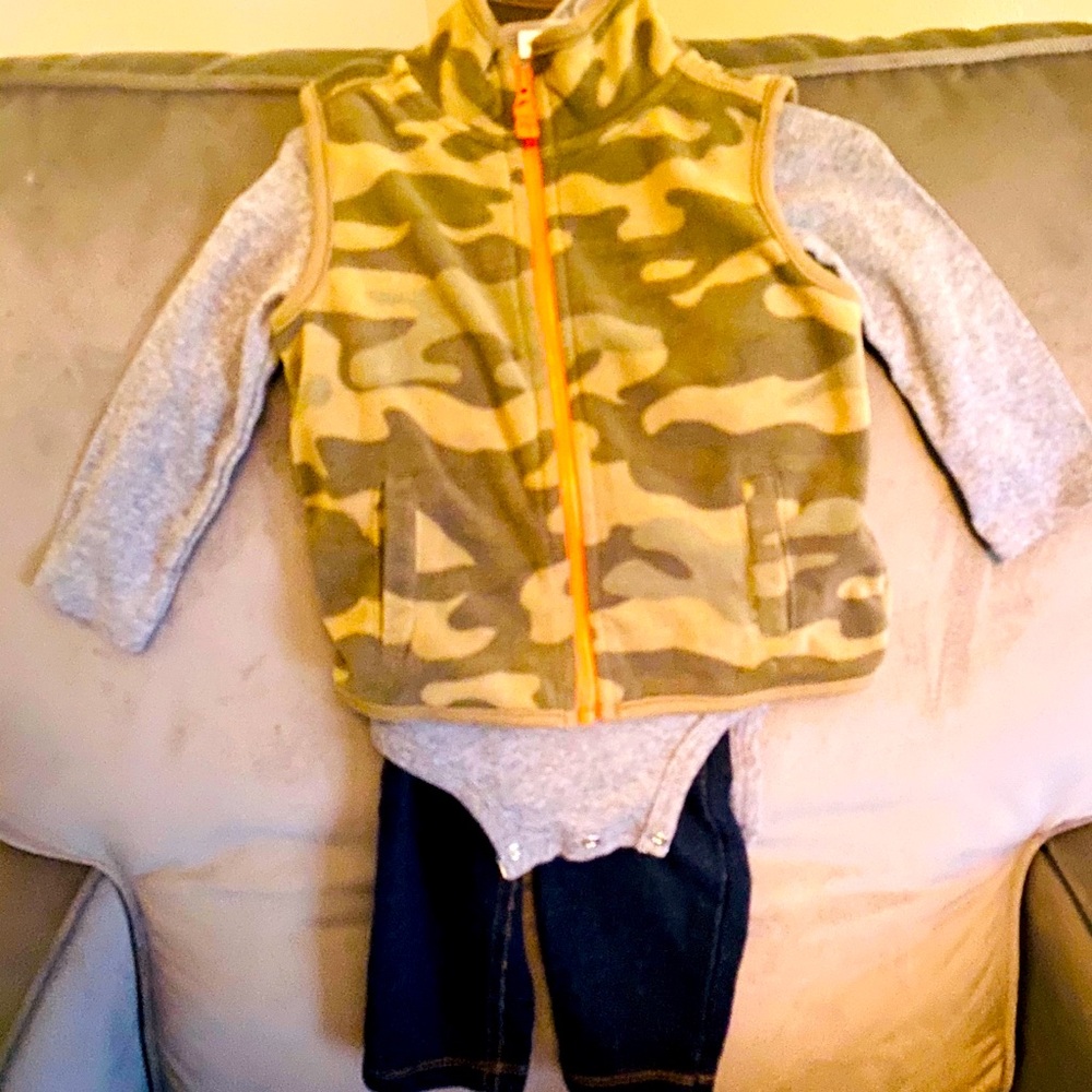 Baby Boy Carter’s Camo Vest Outfit
